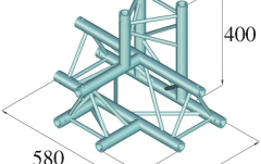 Truss deco Alutruss DECOLOCK DQ3-SPAT42 4-Way T-Piece \/ bk
